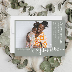 Nothing Fancy Just Love Minimalist Save The Date