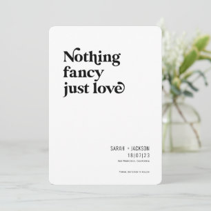 Nothing fancy just love, Modern Minimalist arch Save The Date