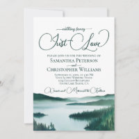 Nothing Fancy Just Love Mountain Lake Wedding