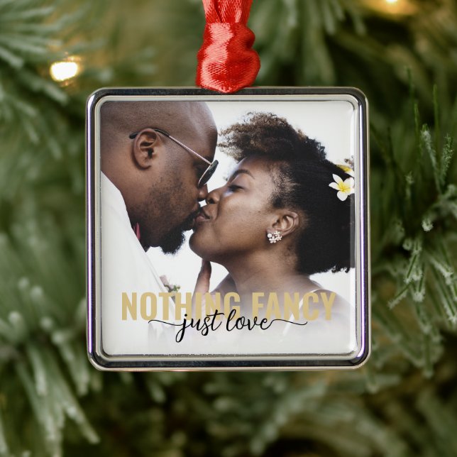 Nothing Fancy Just Love Newlyweds Metal Tree Decoration (Tree)