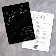 Nothing Fancy Just Love Script All in One Wedding