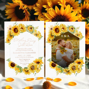 Nothing Fancy Just Love Sunflower Wedding Real