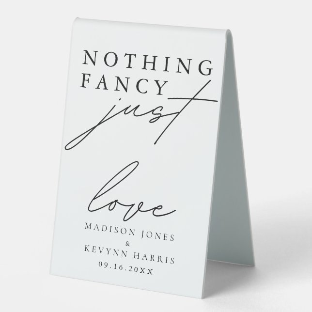 Nothing Fancy Just Love Wedding   (Front)