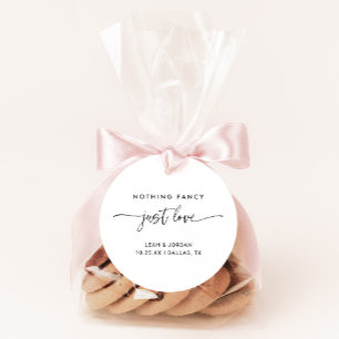 Nothing Fancy Just Love Wedding Envelope Seals