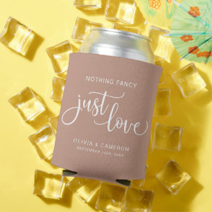 Nothing Fancy Just Love Wedding Favour Can Cooler