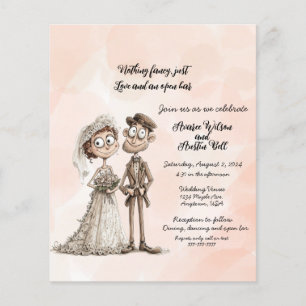 Nothing Fancy Just Love Wedding Invitation Flyer