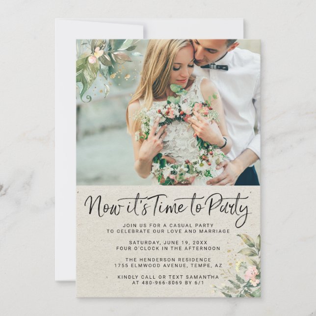 Nothing Fancy Just Love | Wedding Reception (Front)