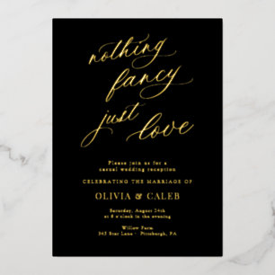 Nothing Fancy Just Love Wedding Reception