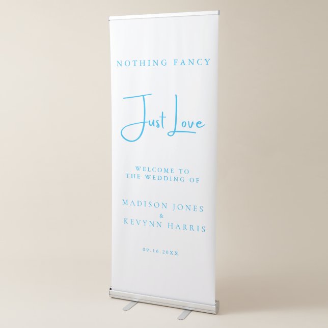 Nothing Fancy Just Love Wedding  Retractable Banner (3/4)