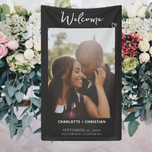 Nothing Fancy Just Love Welcome Wedding Banner