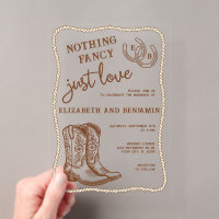 Nothing Fancy Just Love Western Horseshoe Wedding