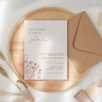 Nothing Fancy Just Love Wildflower Wedding