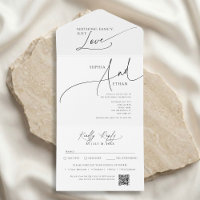 Nothing Fancy Minimalist Calm White Wedding