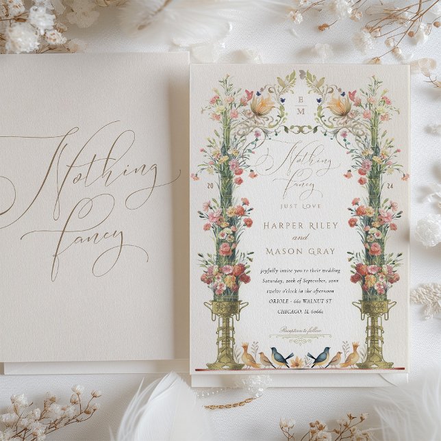 Nothing Fancy Simple Wedding Invitation (Creator Uploaded)
