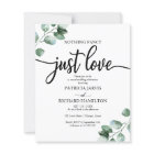 Nothing Fancy Wedding Greenery Budget Invitations