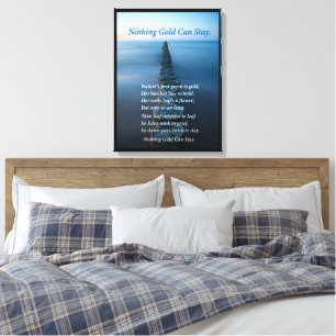 Nothing Gold Can Stay Ocean Walkway Canvas Print