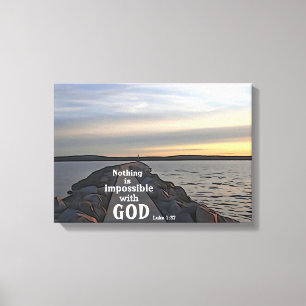Nothing Is Impossible For God Canvas Print