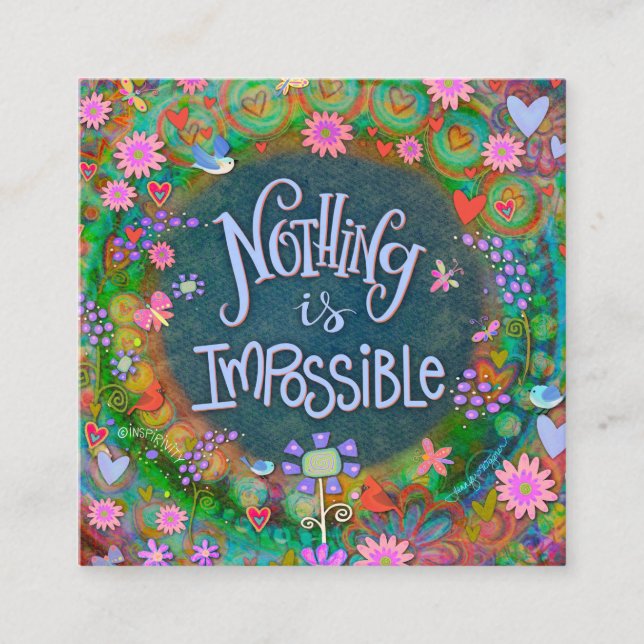 Nothing is Impossible Inspirivity Kindness cards (Front)