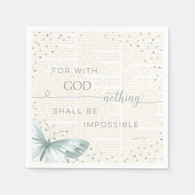 Nothing Is Impossible Napkin (Front)