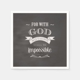 Nothing Is Impossible Napkin