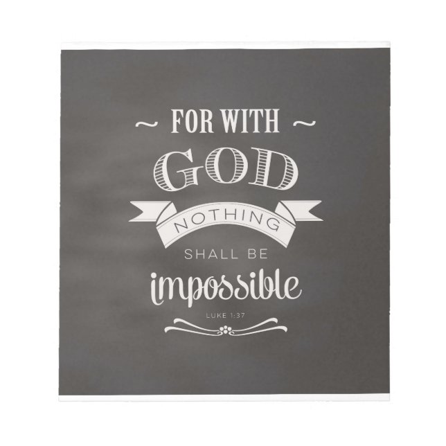 Nothing Is Impossible Notepad (Front)