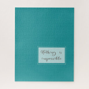 Nothing Is Impossible: Sage Green 006 Jigsaw Puzzle