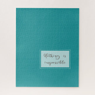 Nothing Is Impossible: Sage Green 006 Jigsaw Puzzle