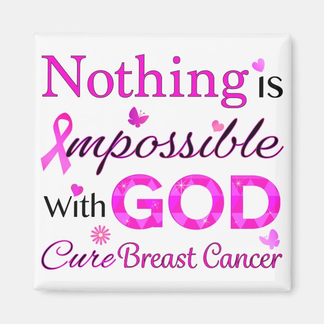 Nothing is Impossible With GOD Magnet (Front)