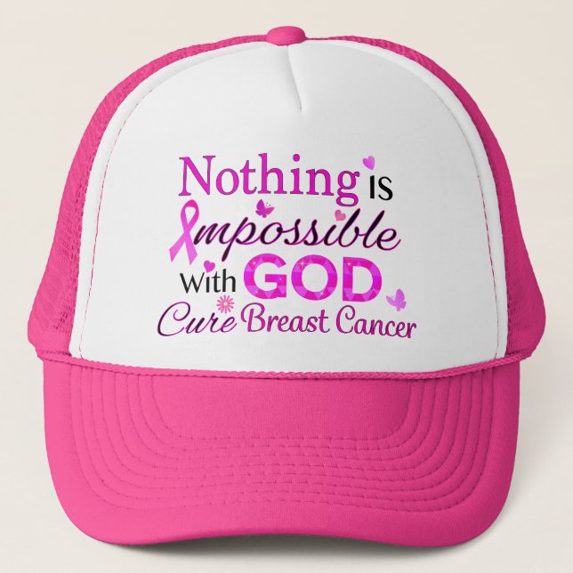 Nothing is Impossible With GOD Trucker Hat (Front)