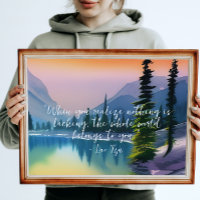 Nothing Is Lacking Zen Quote Peaceful Lake Scene 