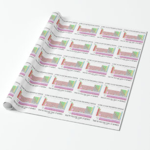 Nothing Is More Fundamentally Elemental Periodic T Wrapping Paper