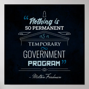 Nothing is So Permanent - Friedman Poster
