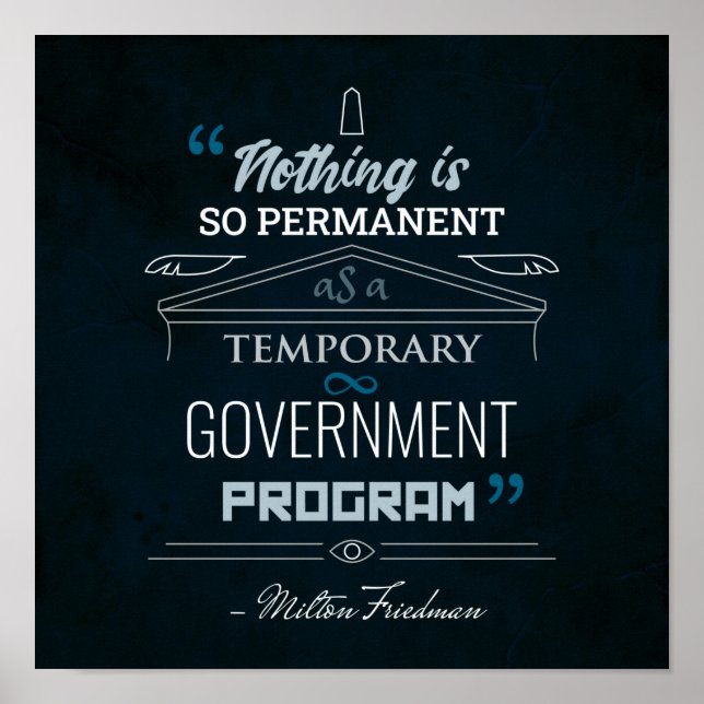 Nothing is So Permanent - Friedman Poster (Front)