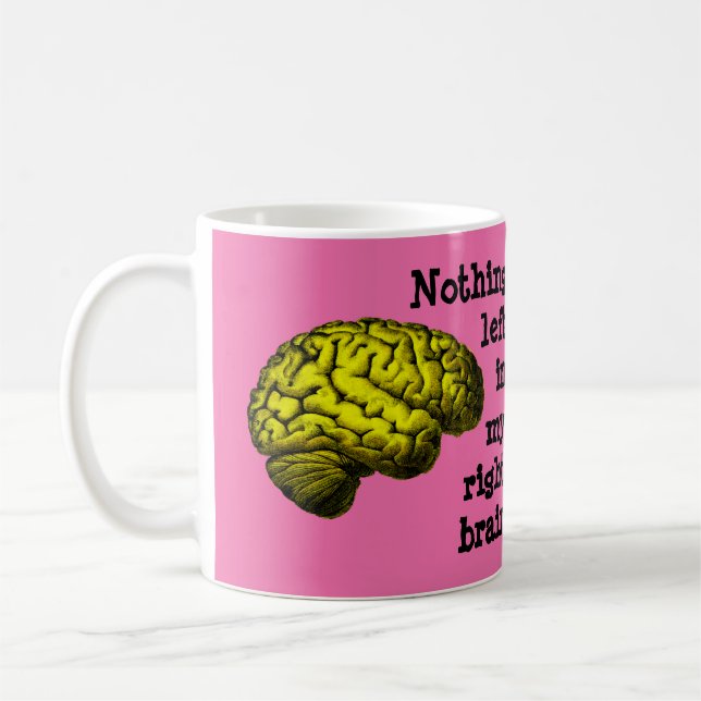 Nothing Left In My Right Brain... Coffee Mug (Left)