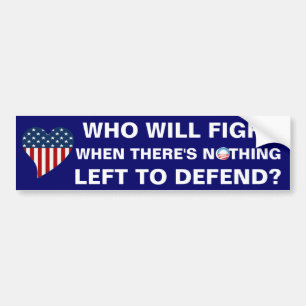Nothing Left to Defend Bumper Sticker
