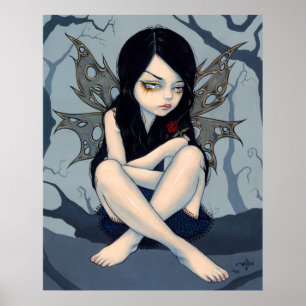 Nothing Left to Dream crying fairy Art Print