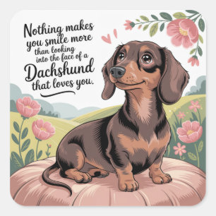 Nothing Makes You Smile Square Sticker