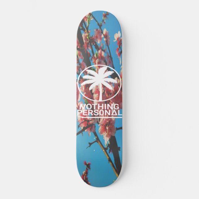 Nothing Personal Cherry Blossom Tree Skateboard (Front)