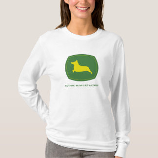 Nothing Runs Like A Corgi Ladies Longsleeve Tee