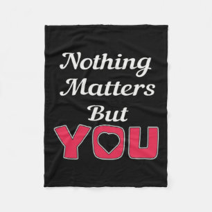 Nothing S But You Sticker Fleece Blanket