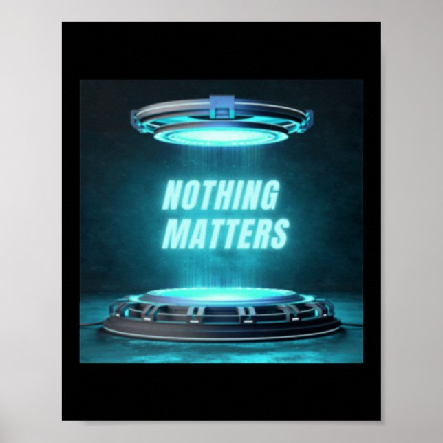 Nothing S Just Chill Sticker  Poster (Front)