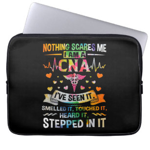 Nothing Scares Me CNA Nurse CNA Nurse Lover Laptop Sleeve