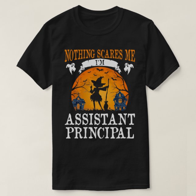 Nothing Scares Me Iamp39m Assistant Principal Hall T-Shirt (Design Front)