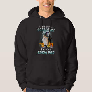 Nothing Scares Me I'm A Corgi Dad Halloween Costum Hoodie