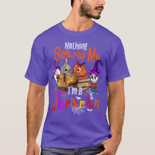 Nothing Scares Me I'm A Librarian Halloween Witch T-Shirt