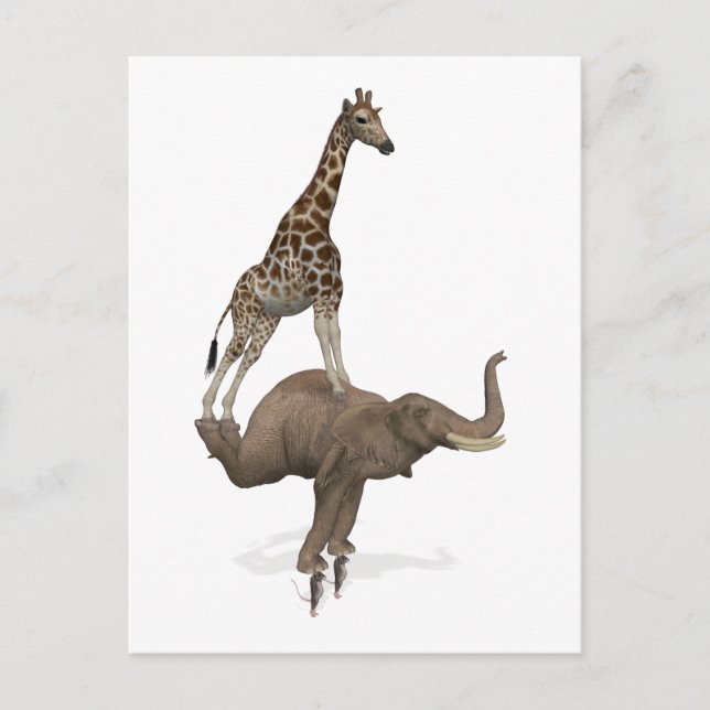 Nothing Seems Impossible For Best Friends Holiday Postcard (Front)