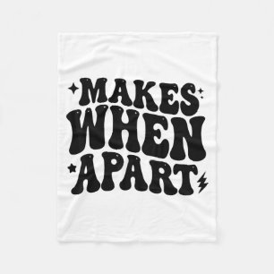 Nothing Sense We’re Funny Retro Quote Design  Fleece Blanket