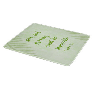 Nothing Shall Be Impossible Palm Cutting Board