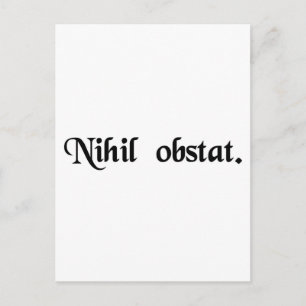 Nothing stands in the way. postcard