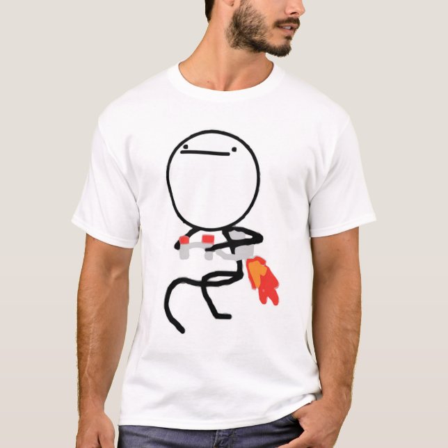 Nothing To Do Here Jet Pack Guy T-Shirt (Front)